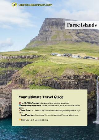 example page 0 from our offline Travel Guide for Faroe Islands